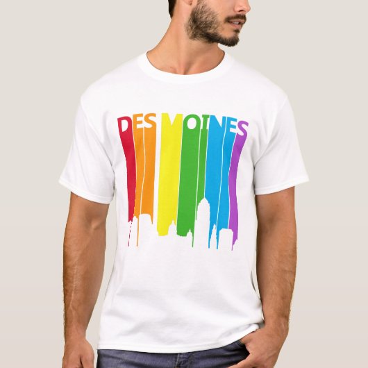 Des Moines Rainbow T - Shirt (Vorderseite)