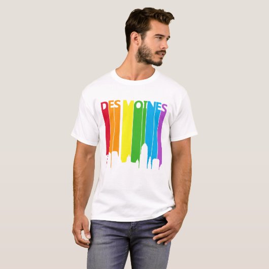 Des Moines Rainbow T - Shirt (Vorne ganz)