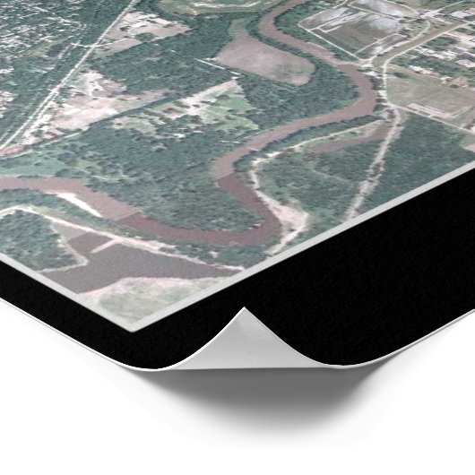 Des Moines, Satellitenposter von Iowa Poster (Ecke)