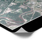 Des Moines, Satellitenposter von Iowa Poster (Ecke)