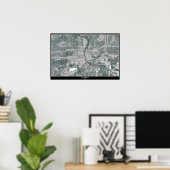 Des Moines, Satellitenposter von Iowa Poster (Heimbüro)