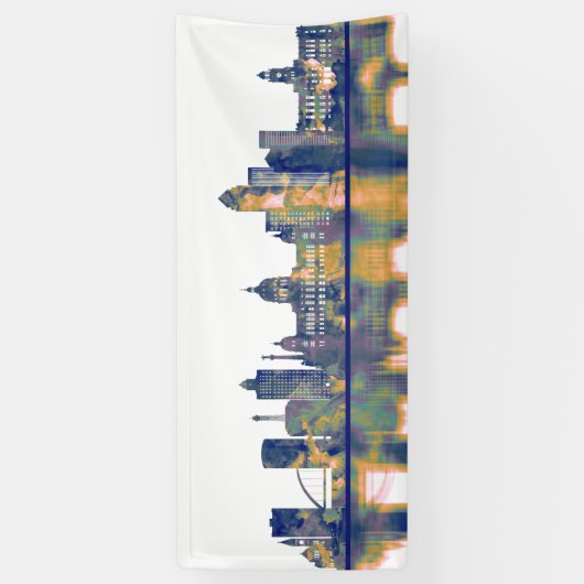 Des Moines Skyline Banner (Vertikal)