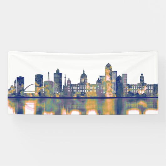 Des Moines Skyline Banner (Horizontal)