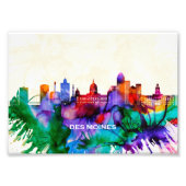 Des Moines Skyline Fotodruck (Vorne)