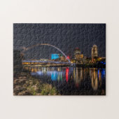 Des Moines Skyline nachts Puzzle (Horizontal)