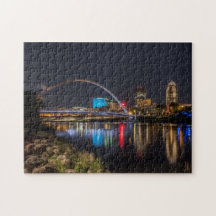 Des Moines Skyline nachts