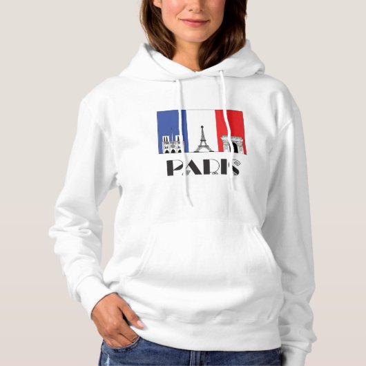 Des Paris der Damen Hoodie (Vorderseite)