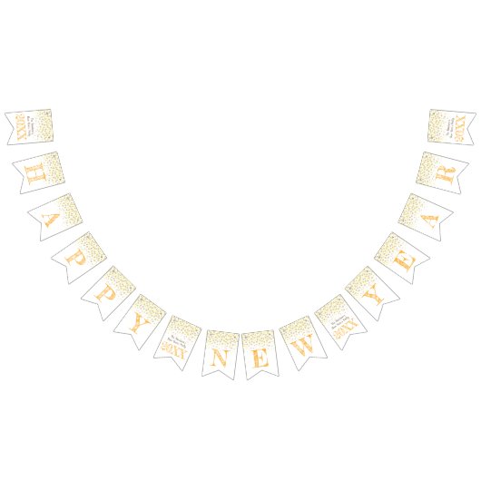 Des Partychampagners des glücklichen neuen Jahres Wimpelkette (Alle)