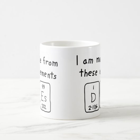 Des periodischen Tabellennamens Tasse (Mittel)