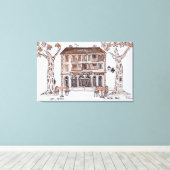 des platens, Place Paoli | Ile Rousse, Korsika Leinwanddruck (Insitu (Holzboden))