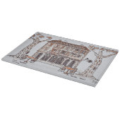 des platens, Place Paoli,| L'Ile Rousse, Korsika Schneidebrett (Ecke)