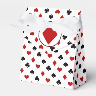 Des Poker-Thema-  roter Diamant Spielkarte-des Geschenkschachtel