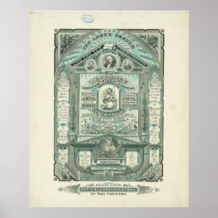 Des prayer und der zehn Gebote Lords Poster