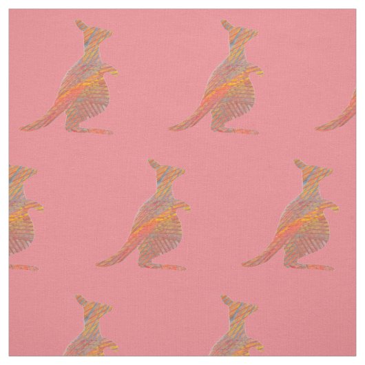Des rosa das Gewebe Känguru gekämmten Stoff (Muster)