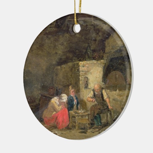 Des Schusters (Öls auf Platte) (Paare von 134462) Keramikornament (Links)