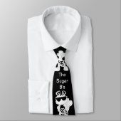 Des Schwarz-, b- u. w-das Logo des Zuckerb Krawatte (Gebunden)