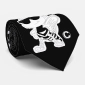 Des Schwarz-, b- u. w-das Logo des Zuckerb Krawatte (Gerollt)