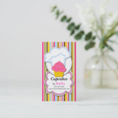 Des Spaß-Kuchen-u. Bäckers Hut-Visitenkarten Visitenkarte (Stehend Vorderseite)