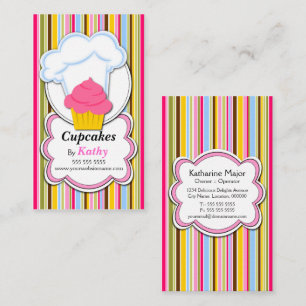 Des Spaß-Kuchen-u. Bäckers Hut-Visitenkarten Visitenkarte