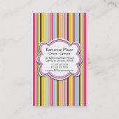 Des Spaß-Kuchen-u. Bäckers Hut-Visitenkarten Visitenkarte (Rückseite)