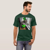 Des St Patrick der Miezekatze Tag T-Shirt (Vorne ganz)