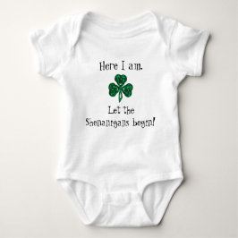 Des St Patrick des Babys Tag ließ die Shenanigans Baby Strampler