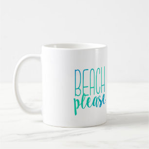 Des Strand-Türkis Ombre Tasse bitte  