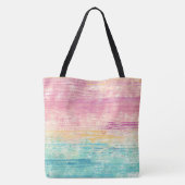 Des Strandes AquarellPalmen und Strand bitte Tasche (Rückseite)