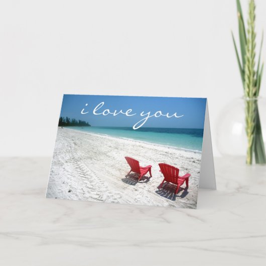 des Strandes Liebe für immer Karte (Vorderseite)