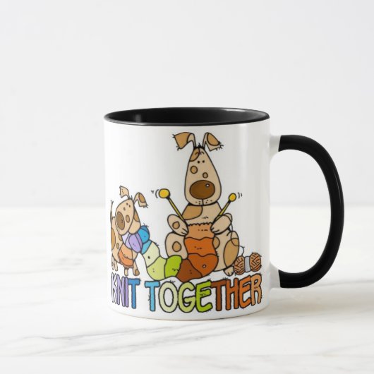 des Stricks Tasse zusammen (Rechts)
