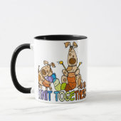 des Stricks Tasse zusammen (Links)