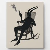 Des Teufels Auszeit – Dunkle Humor Wandkunst Fotoplatte (Vorderseite)
