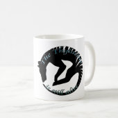 Des Thylacine-lebendige w/text Tasse noch (VorderseiteRechts)