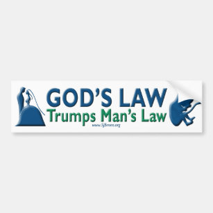 Des Trumpf-Mannes des Gottes Gesetzesdas gesetz Autoaufkleber