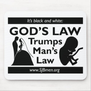 Des Trumpf-Mannes des Gottes Gesetzesmausunterlage Mousepad