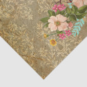 des Vintagen viktorianisches Braun Seidenpapier (Ausschnitt)