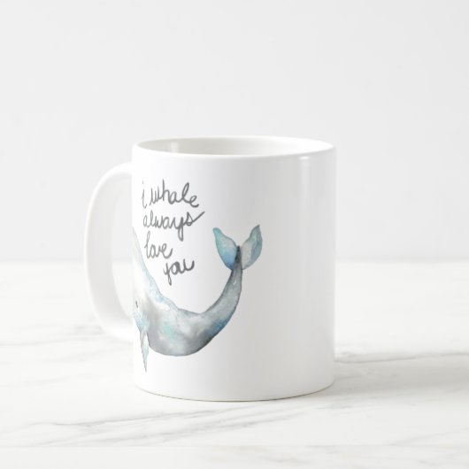 Des Wals Liebe immer Sie Kaffeetasse (Vorderseite Links)