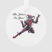 Des Witzes auf Ihnen schlechter Spaßvogel-Geist Ornament (Vorderseite)