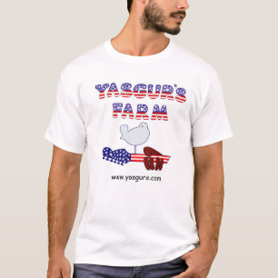 Des Yasgurs der Männer Bauernhof-T-Shirt T-Shirt