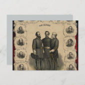 🎖️ des zivilen Krieges ⚔️ Helden der südlichen Ge Postkarte (Vorne/Hinten)