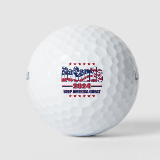 DeSantis-2024-Behalten-Amerika-Groß Golfball (Vorderseite)