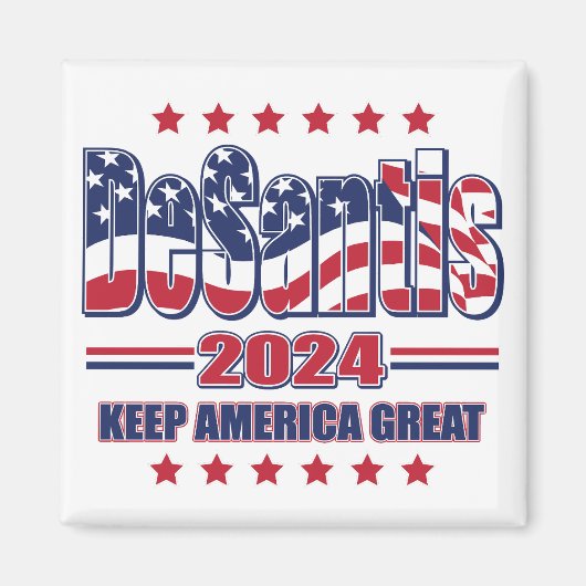 DeSantis-2024-Behalten-Amerika-Groß Magnet (Vorne)