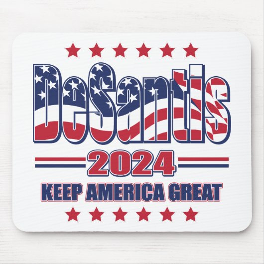 DeSantis-2024-Behalten-Amerika-Groß Mousepad (Vorne)