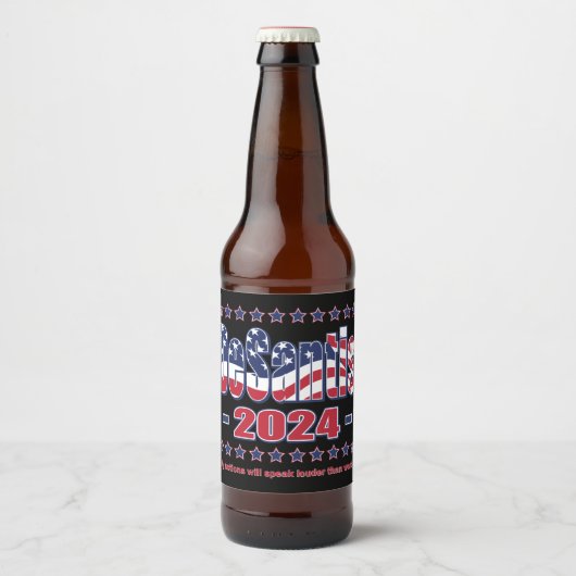 DeSantis 2024 Bierflaschenetikett (Vorderseite)