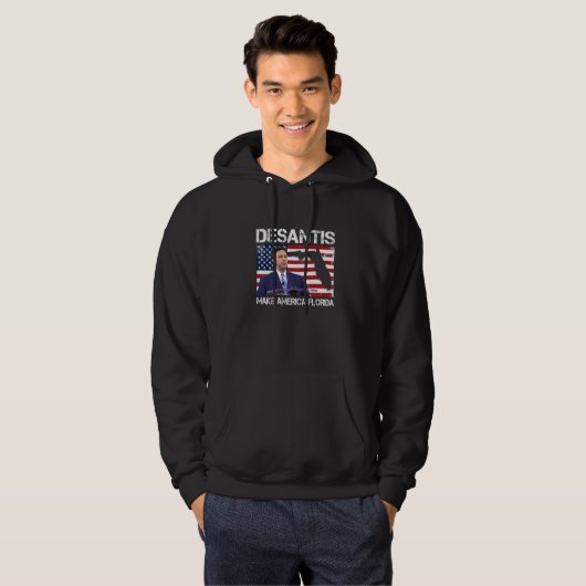 Desantis 2024 Make America Florida Flag Election R Hoodie (Vorne ganz)