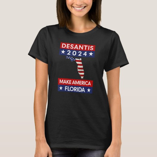 DeSantis 2024 make America Florida T-Shirt (Vorderseite)