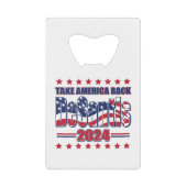 DeSantis-2024-Take-America-Back- Geldbeutel Flaschenöffner (Vorderseite)