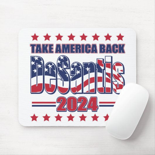 DeSantis-2024-Take-America-Back- Mousepad (Mit Mouse)