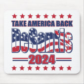 DeSantis-2024-Take-America-Back- Mousepad (Vorne)