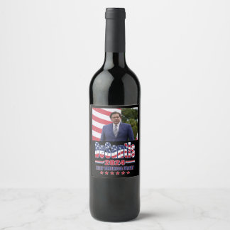 DeSantis 2024 Weinetikett
